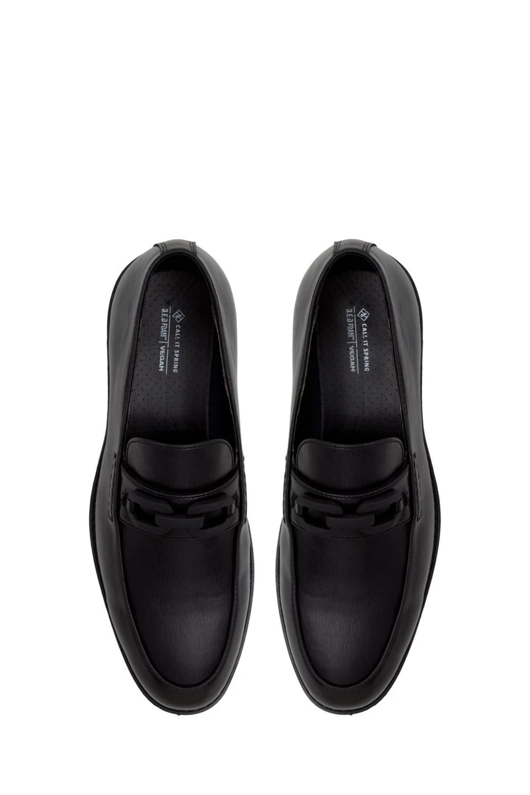 Hatton Metal Trim Heeled Slip In Loafer - Black