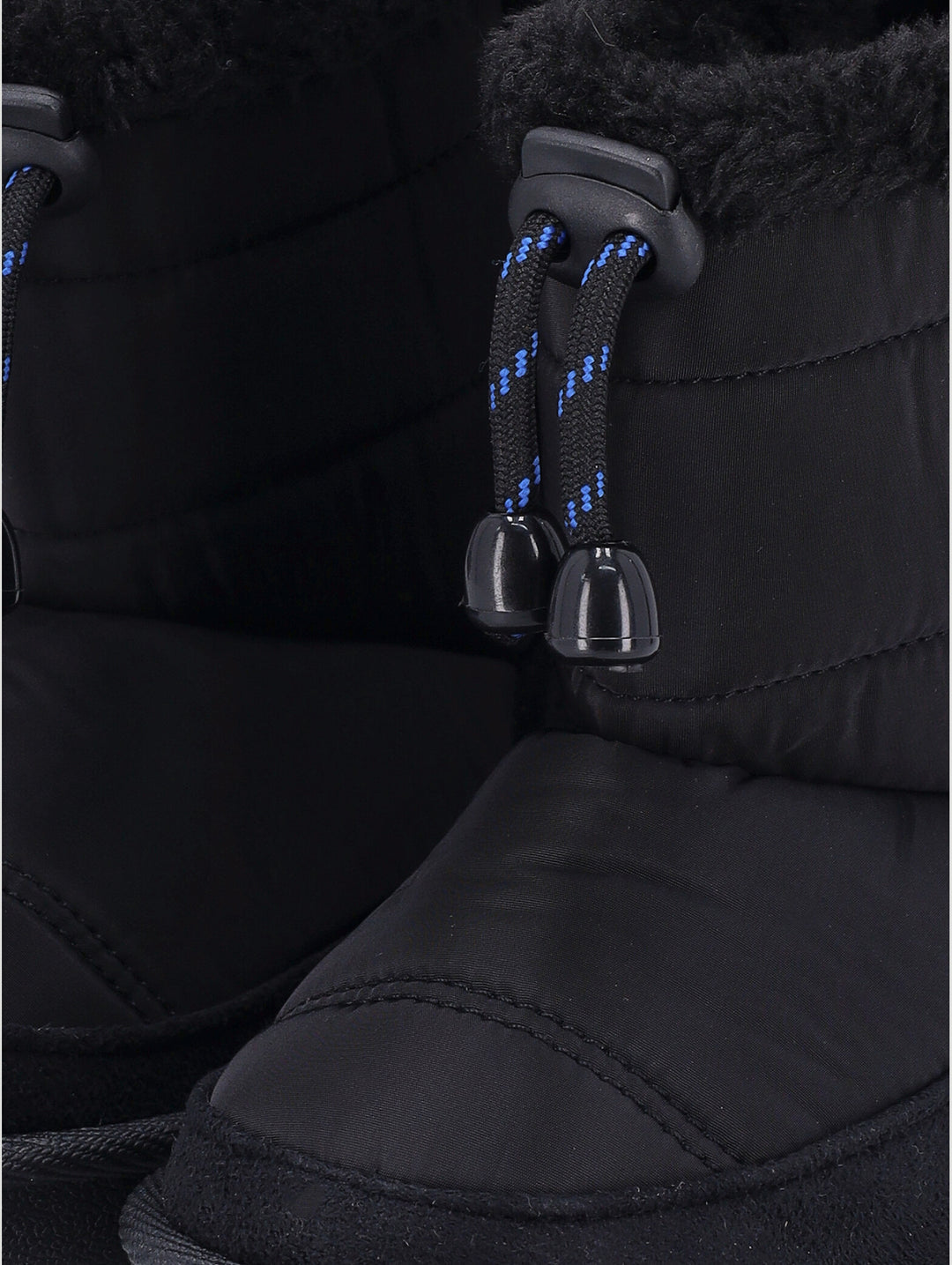 Pre-Boys Quitled Slipper Boot - Black