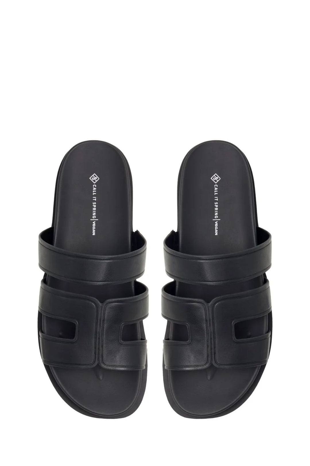 Casablanca Push In Multi Strap Sandal - Black