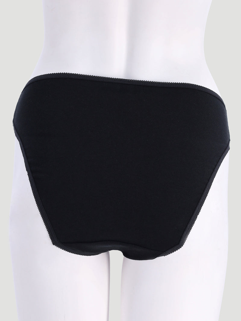 5 Pack Cotton Stretch Hi-Cut Panties