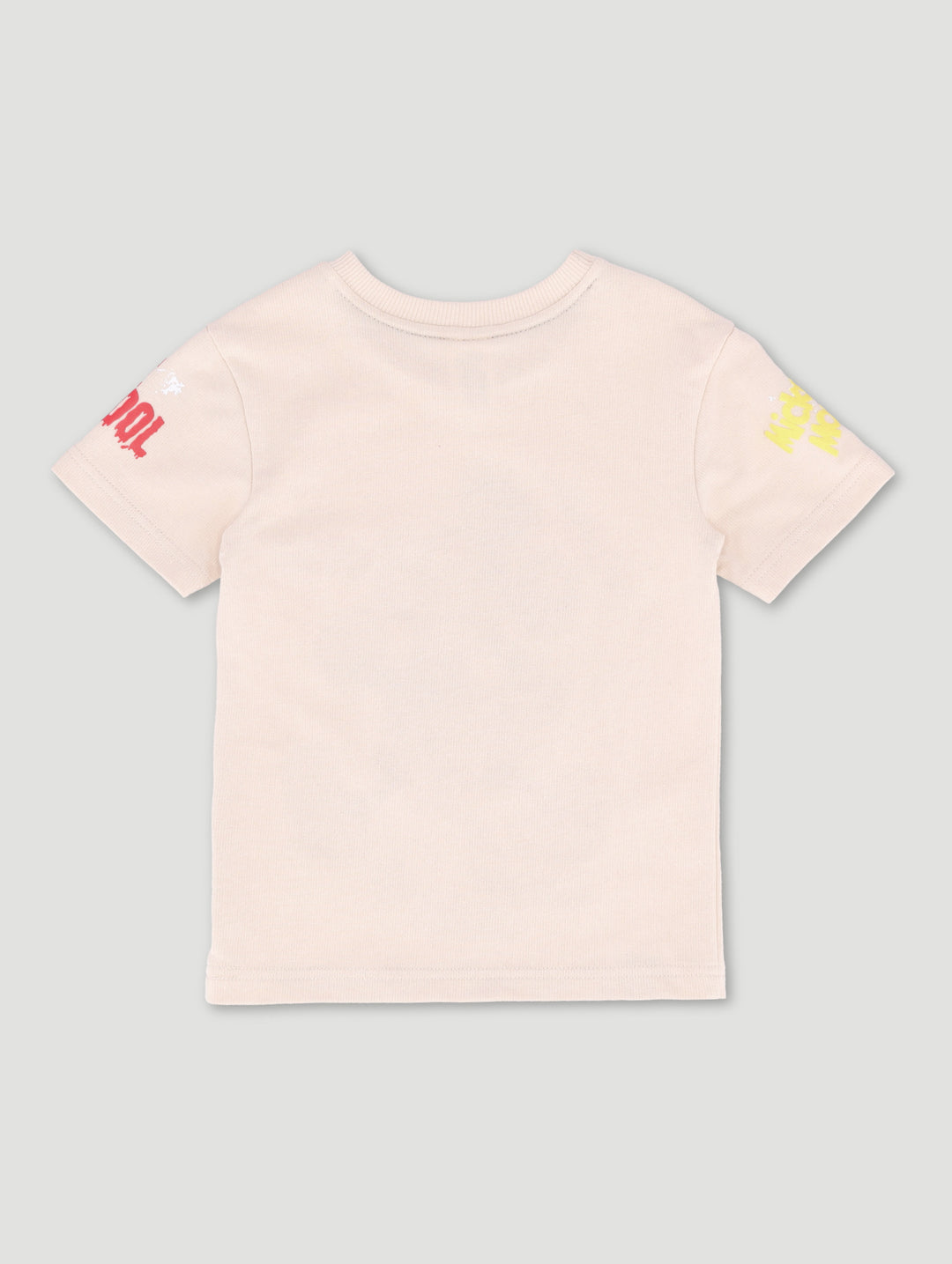 Pre-Boys Fleece Mickey Graffiti Top - Stone