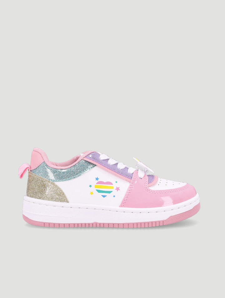 Pre-Girls Glitter Court Sneaker - Multi