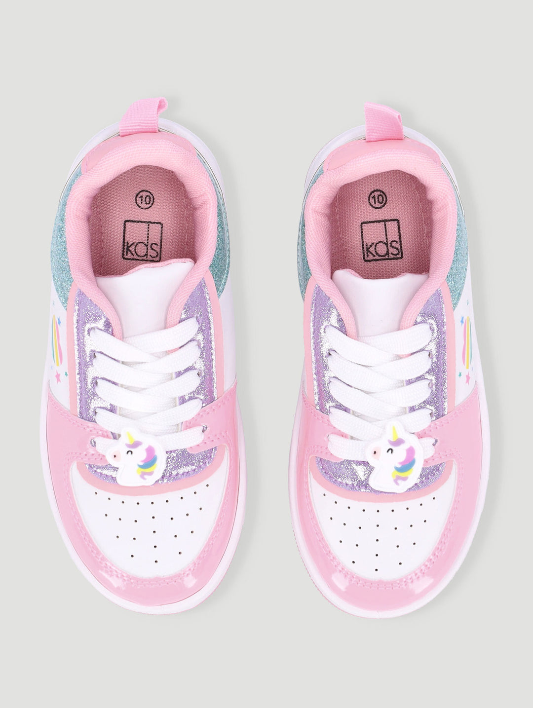 Pre-Girls Glitter Court Sneaker - Multi