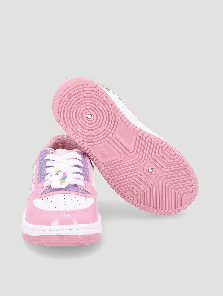 Pre-Girls Glitter Court Sneaker - Multi