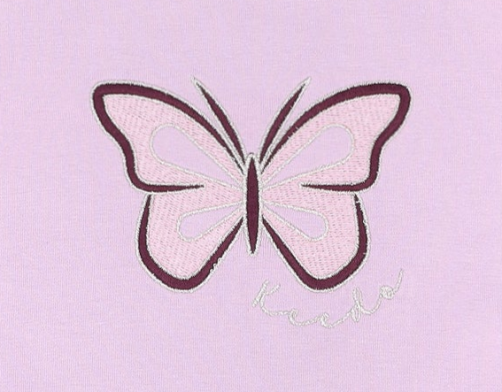 Keedo Girls Butterfly Short Sleeve Fashion Tee