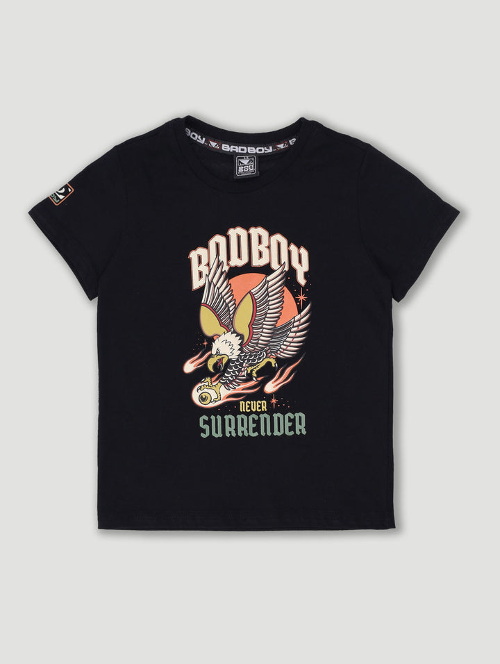 Pre-Boys Eagle Tee - Black