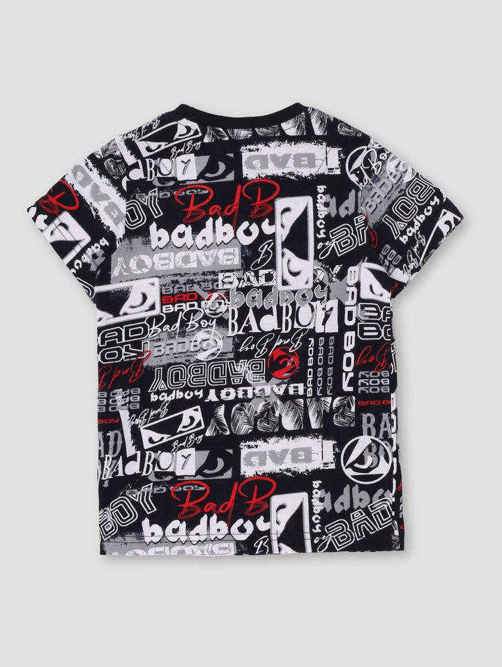 Pre-Boys Graffiti Print Tee - Multi