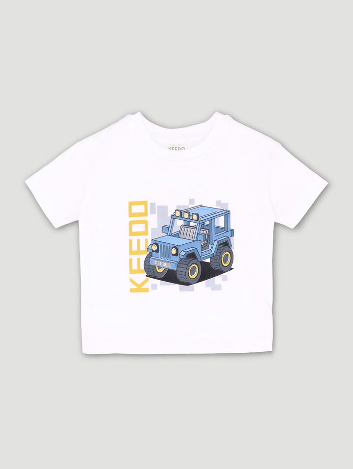 Keedo Baby Boy Cars Short Sleeve Fashion Tee