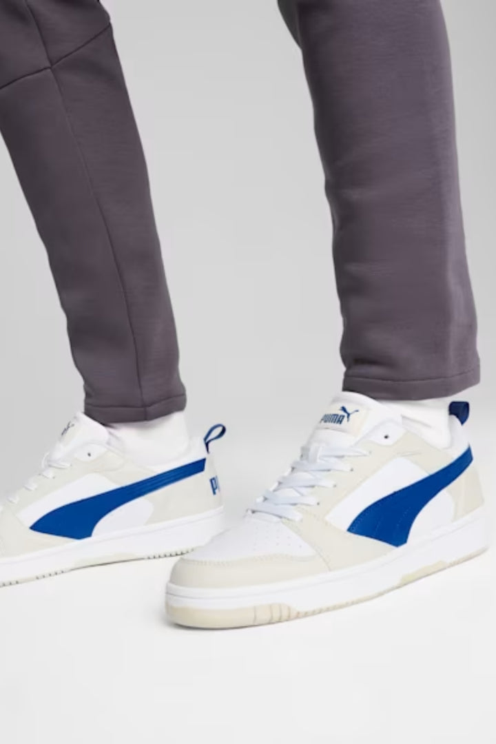 Rebound V6 Low Sneaker - White/Blue