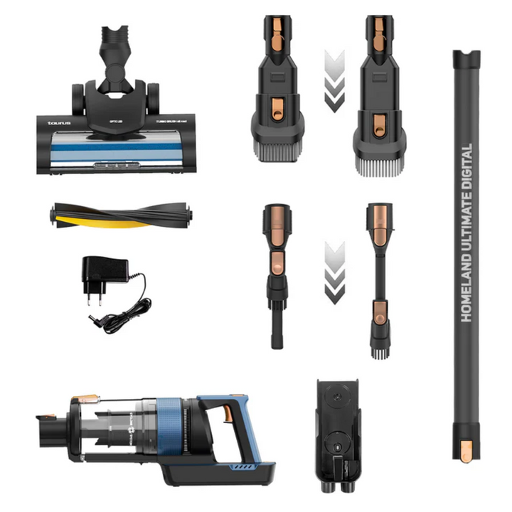 Cordless Rechargeable Plastic Vacuum Cleaner - Black