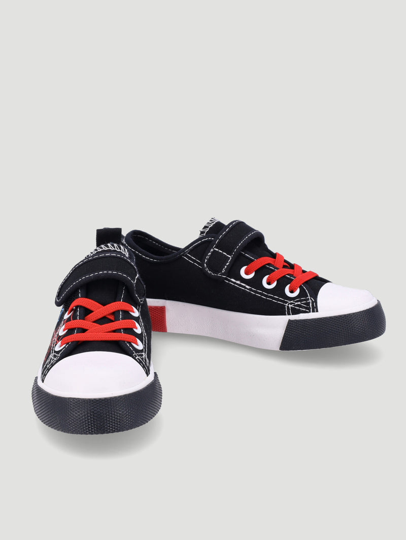 Pre-Boys Canvas Web Sneaker - Black