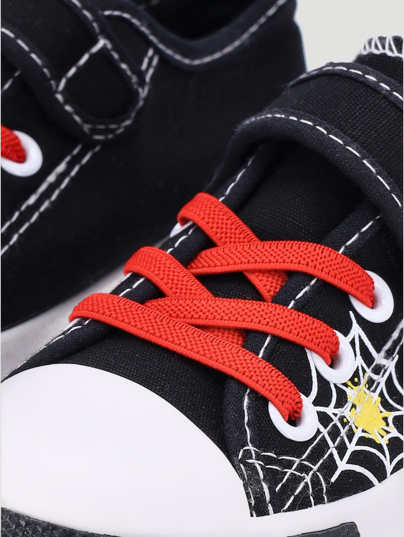 Pre-Boys Canvas Web Sneaker - Black