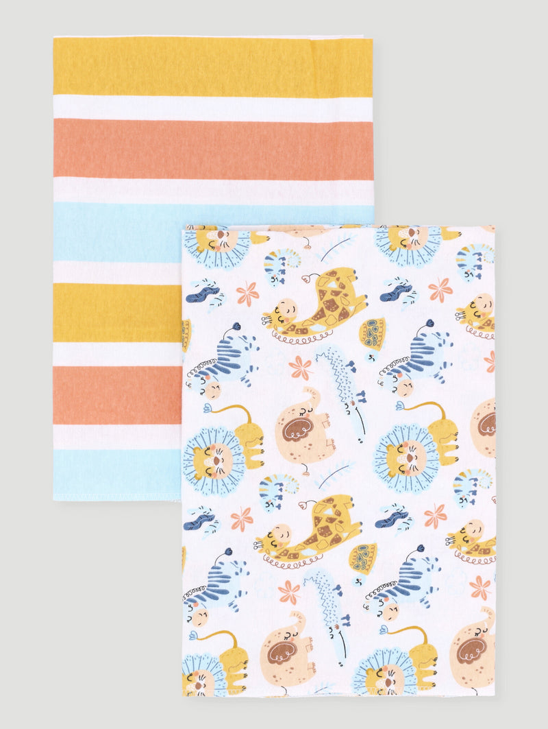Baby Boys 2 Pack Lion & Friends/Stripes Receiver  - Multi