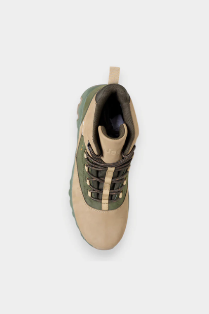 Leather Gladiator Boot - Olive
