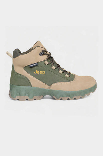 Leather Gladiator Boot - Olive