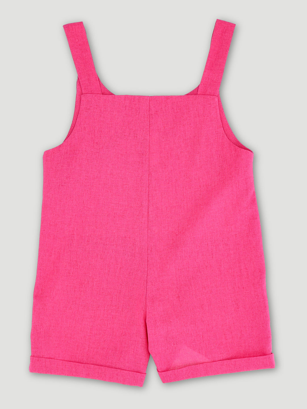 Pre-Girls Linen Jumpsuit - Cerise