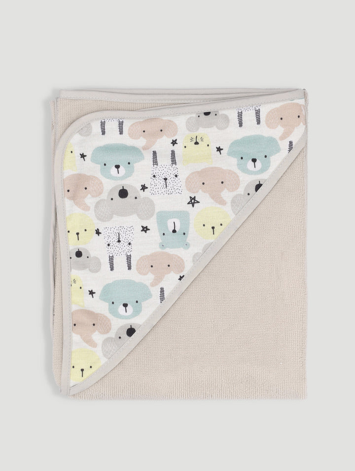 Baby Girls Multi Colour Hooded Towel