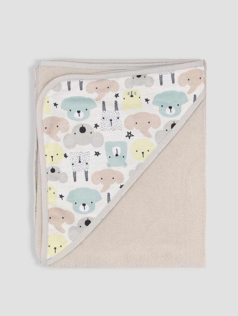 Baby Girls Multi Colour Hooded Towel