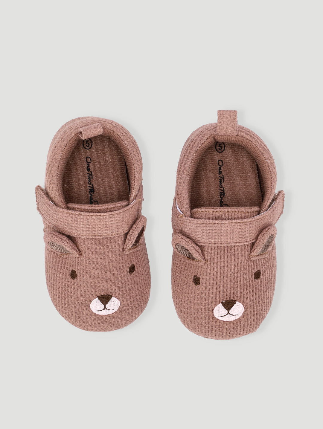 Baby Boys Brown Bear Slipper - Brown