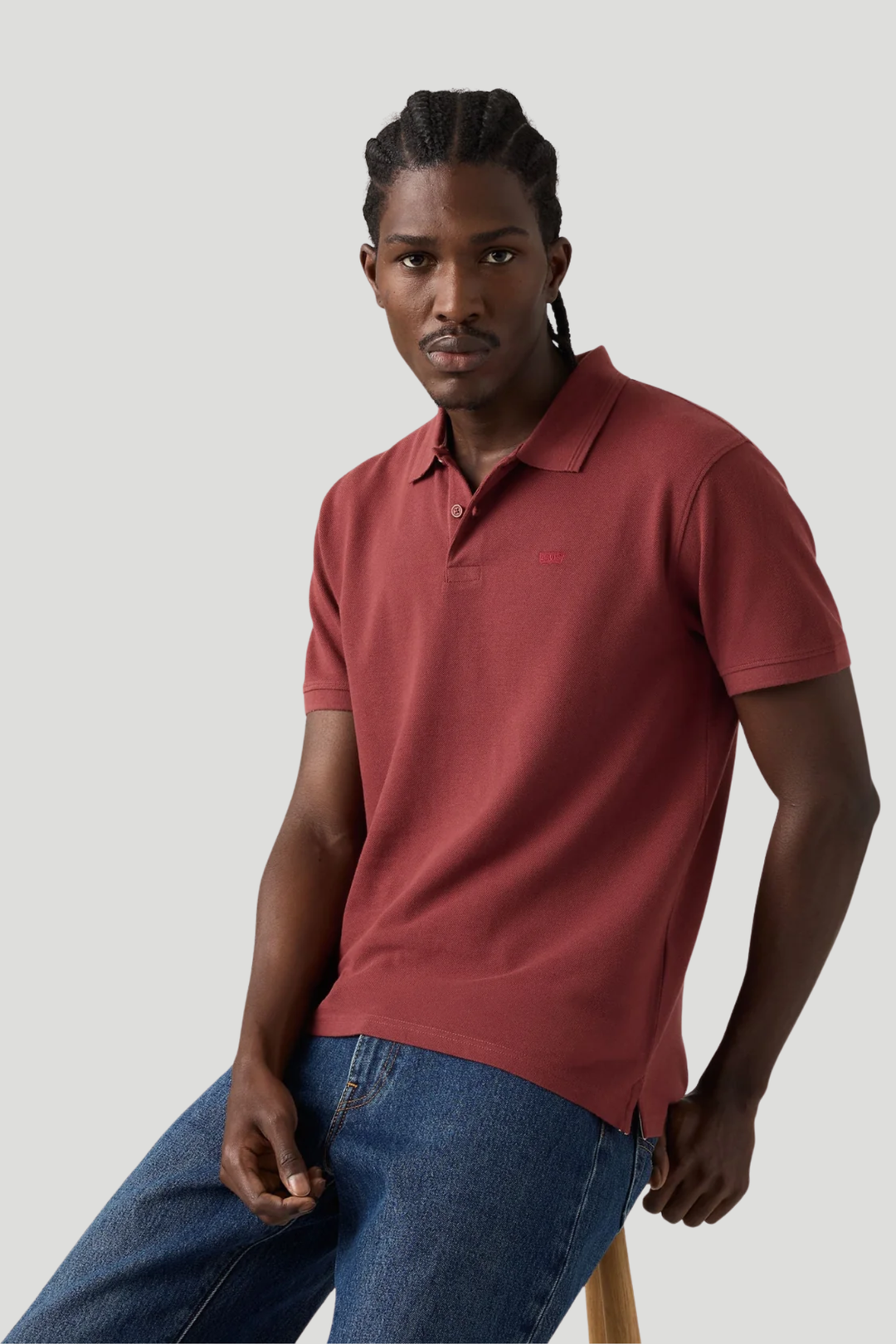 Ama Hm Polo Golfer - Burgundy
