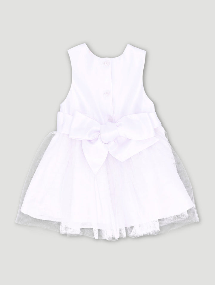 Keedo Baby Girls Premium Dress - White