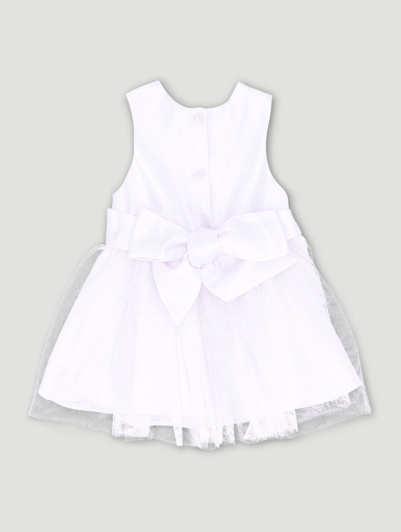 Keedo Baby Girls Premium Dress - White