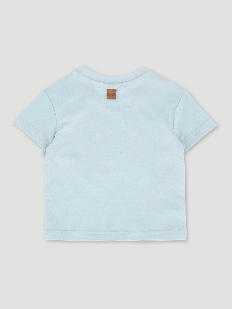 Keedo Baby Girls Butterfly & Lurex Embroidered Top - Sage