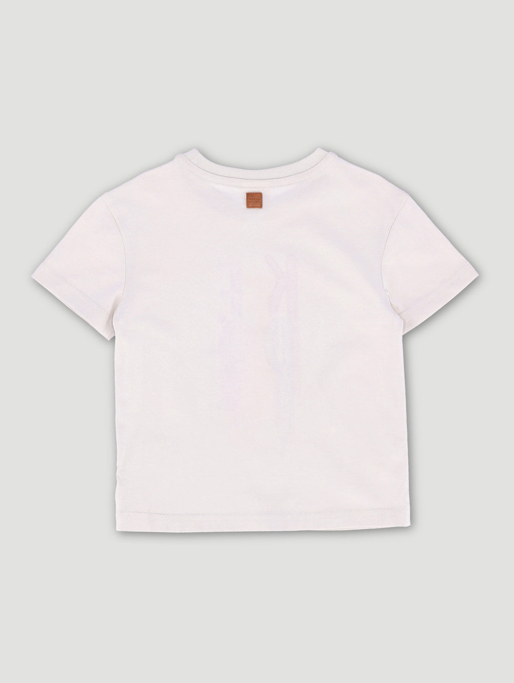 Keedo Girls Embroidered Drip Logo Tee - Stone