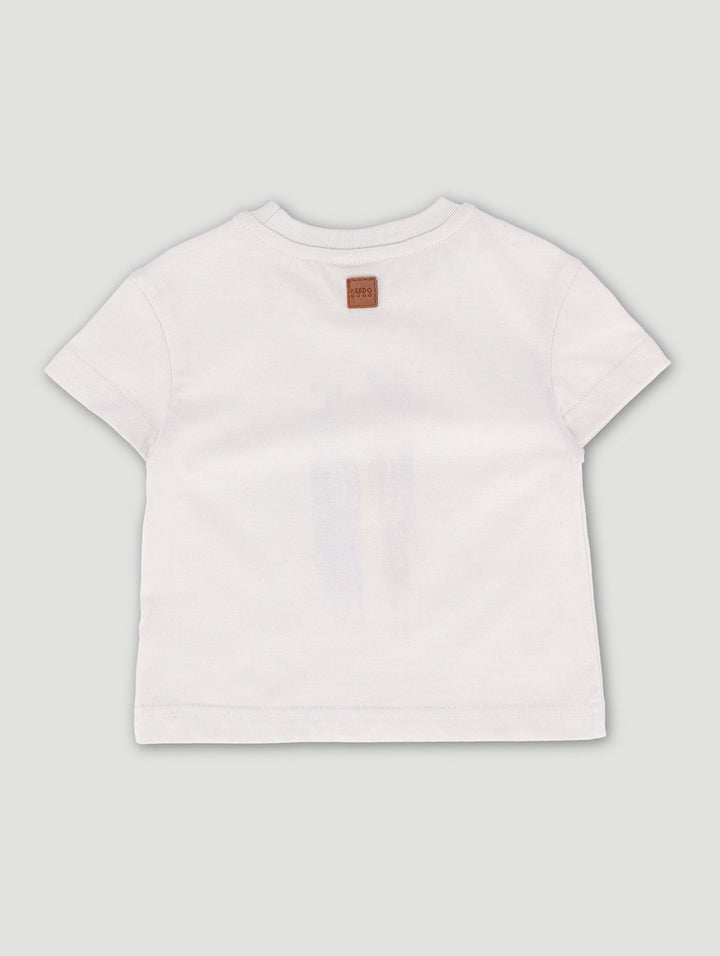 Keedo Baby Boys Drip Logo Tee - Stone