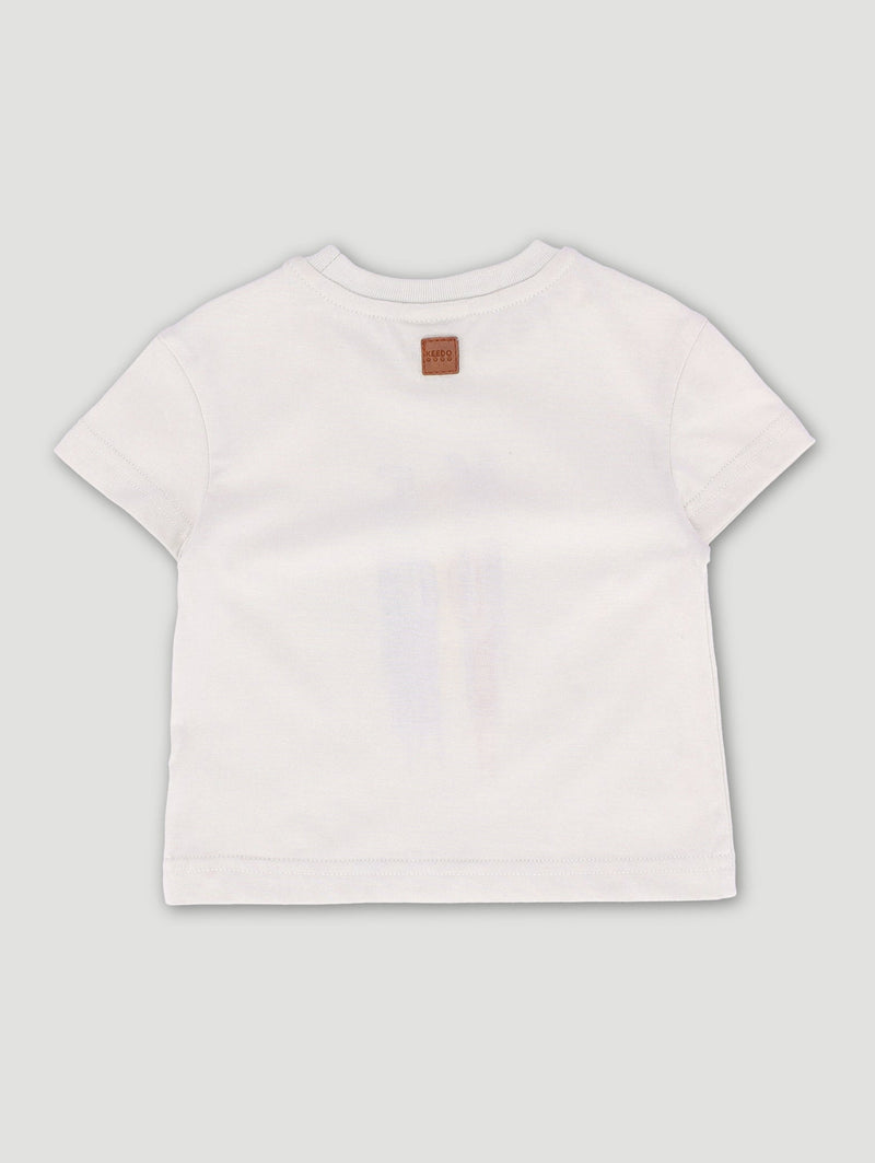 Keedo Baby Boys Drip Logo Tee - Stone