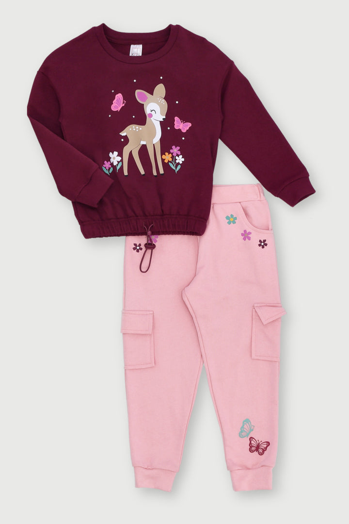 Pre- Girls Bambi Set - Pink