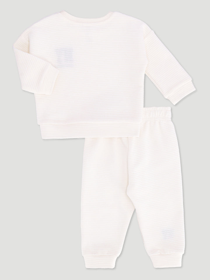 Baby Boys Bubble Quilt New York Set - Cream