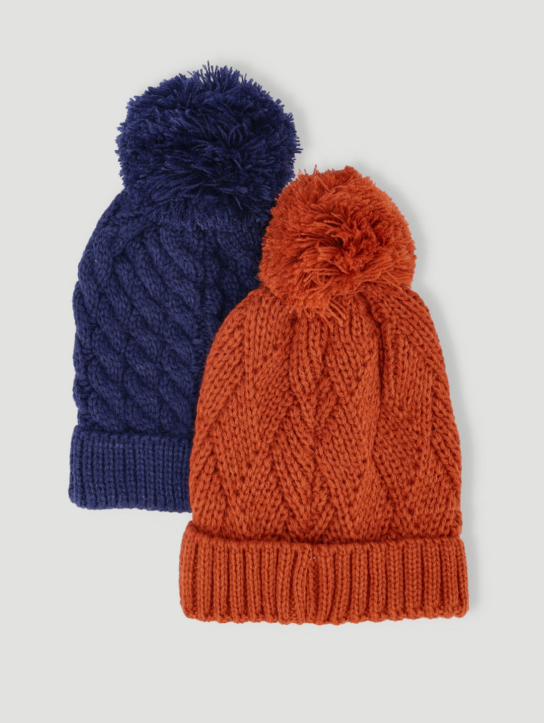 Baby Boys 2 Pack Pom Pom Beanie