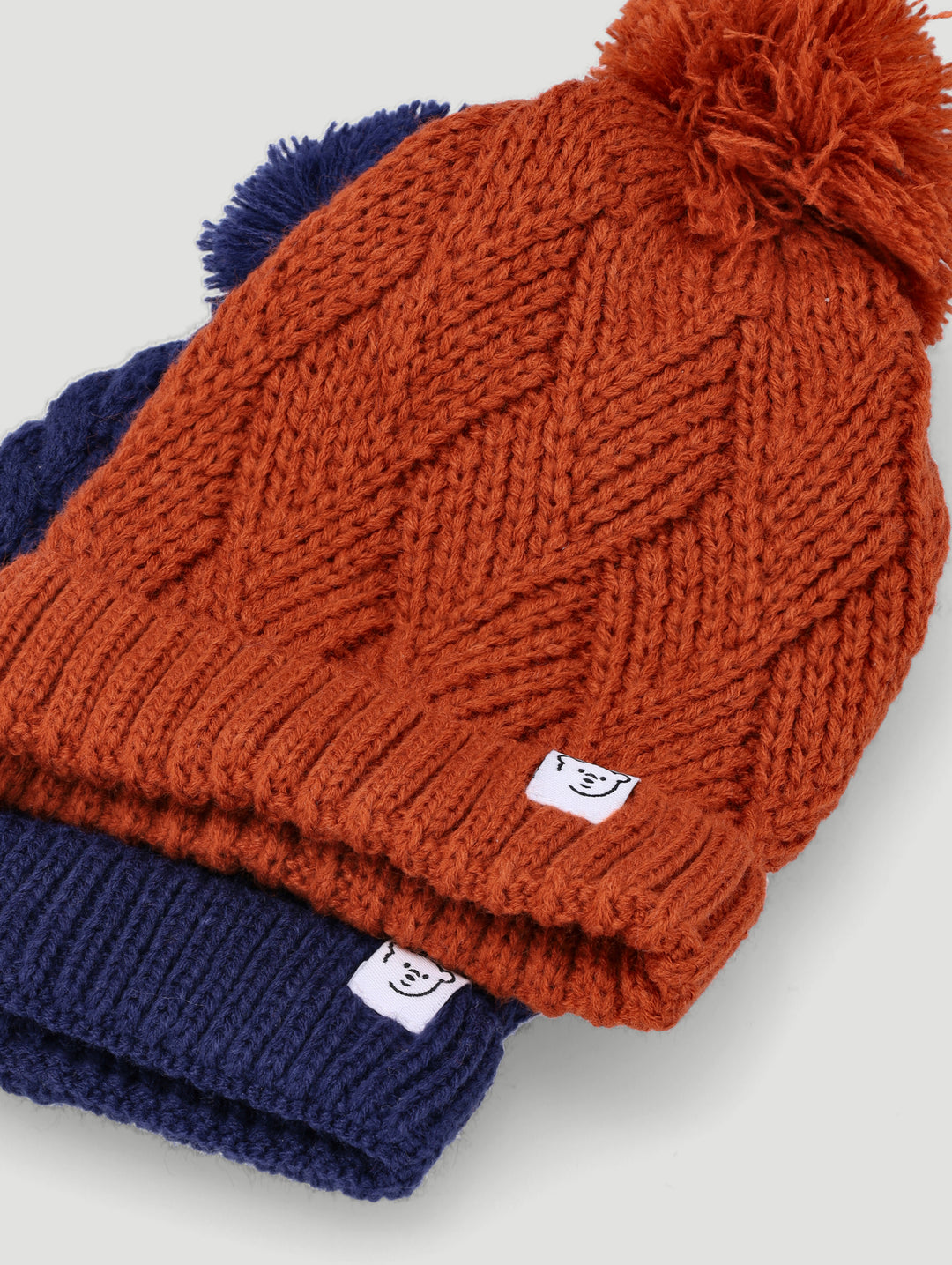 Baby Boys 2 Pack Pom Pom Beanie