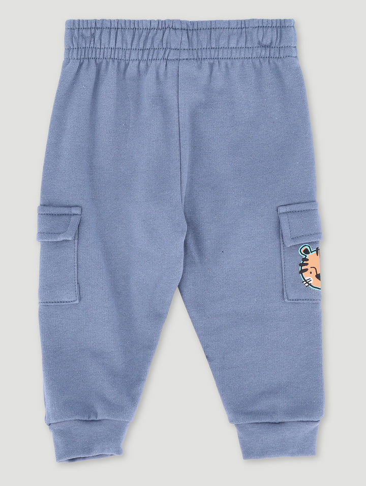 Baby Boys Lets Roar Fleece Jogger - Smokey Blue