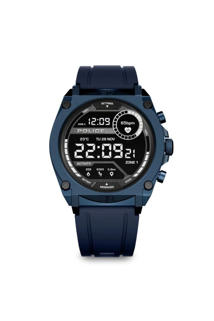 Blue Case & LED Screen Smart Watch - Blue