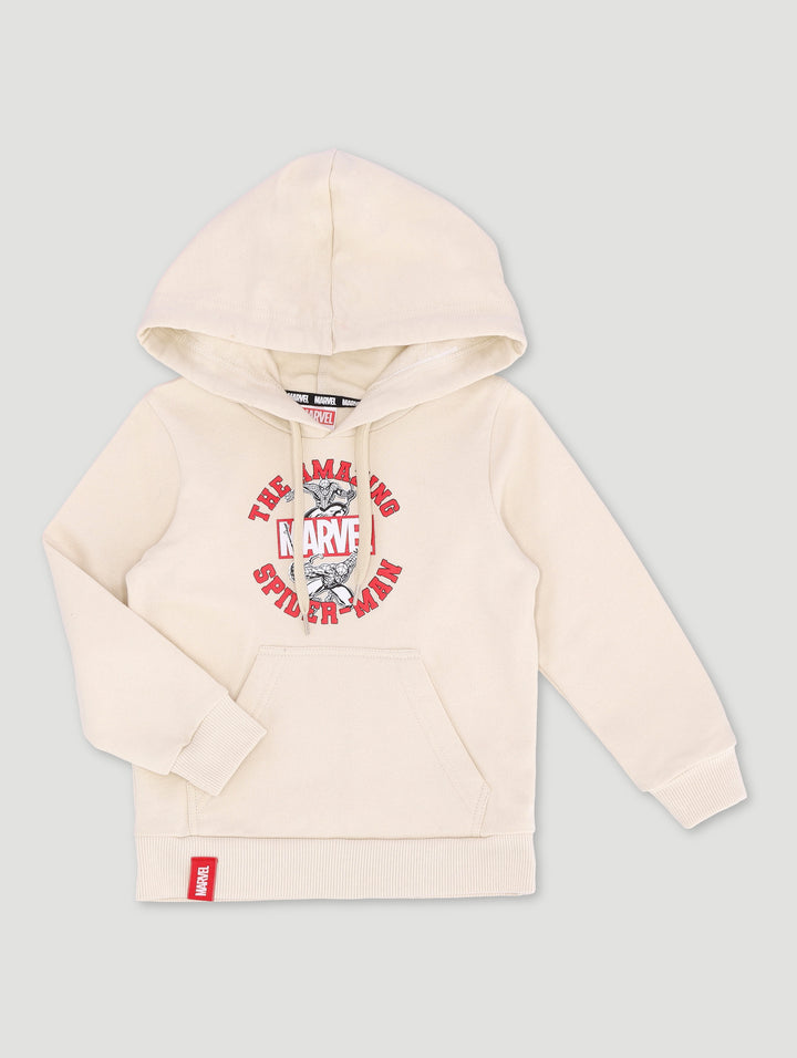 Pre-Boys Spiderman Hoody - Stone
