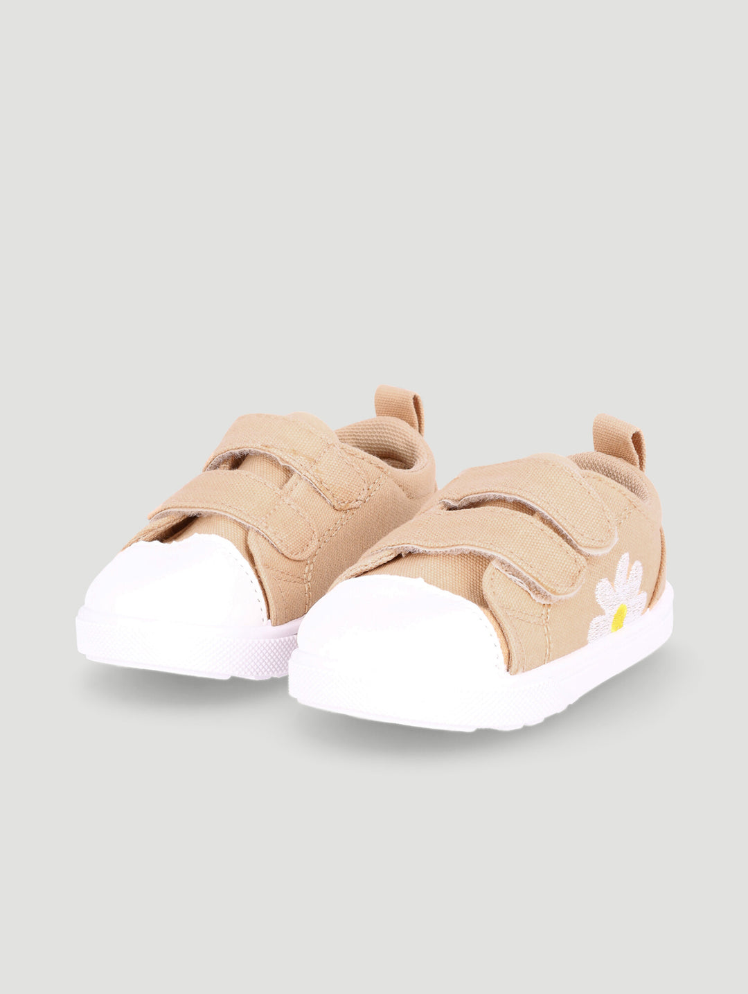 Baby Girls Daisy Canvas Sneaker - Stone