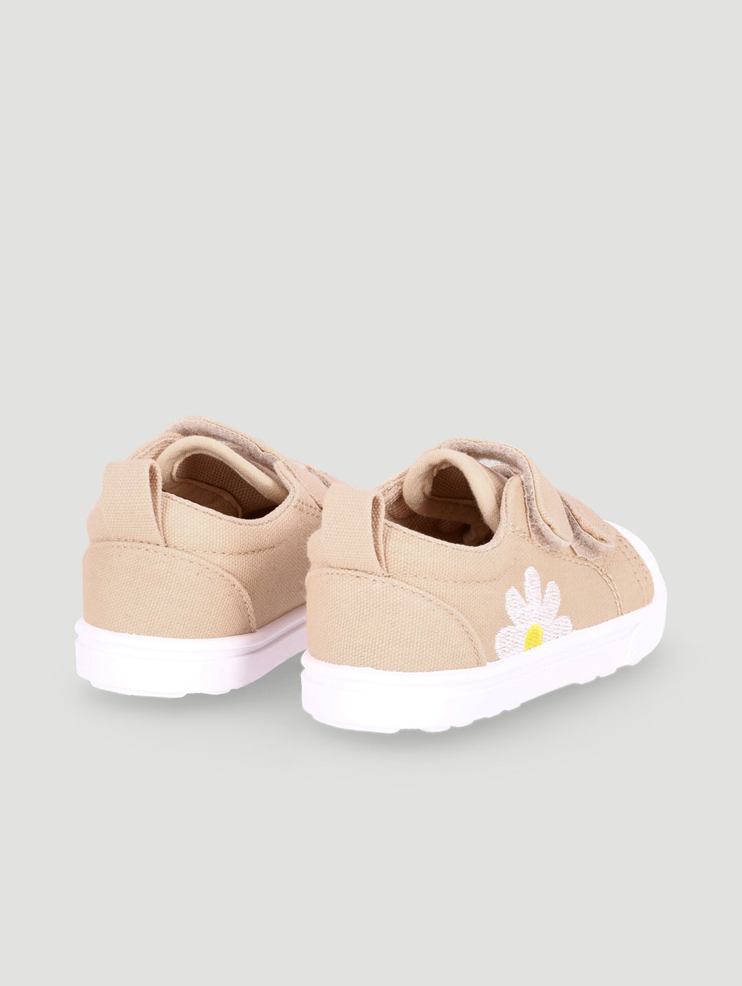 Baby Girls Daisy Canvas Sneaker - Stone
