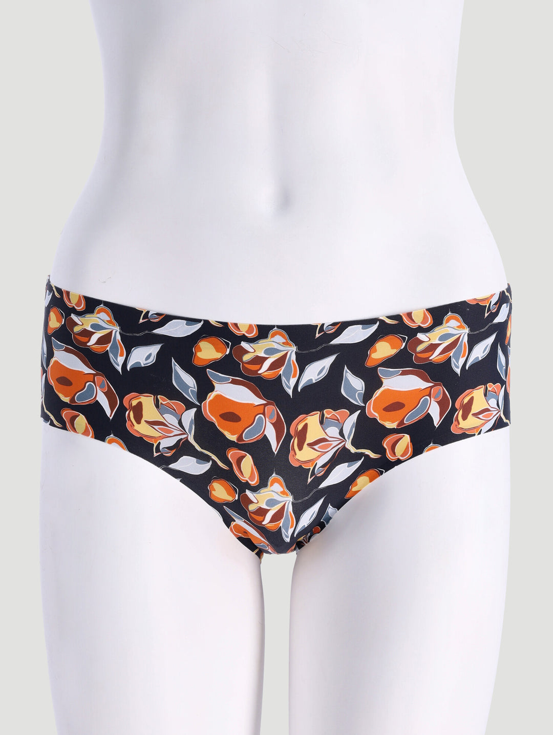 3 Pack Boyleg Panties - Floral/Gray/Blue