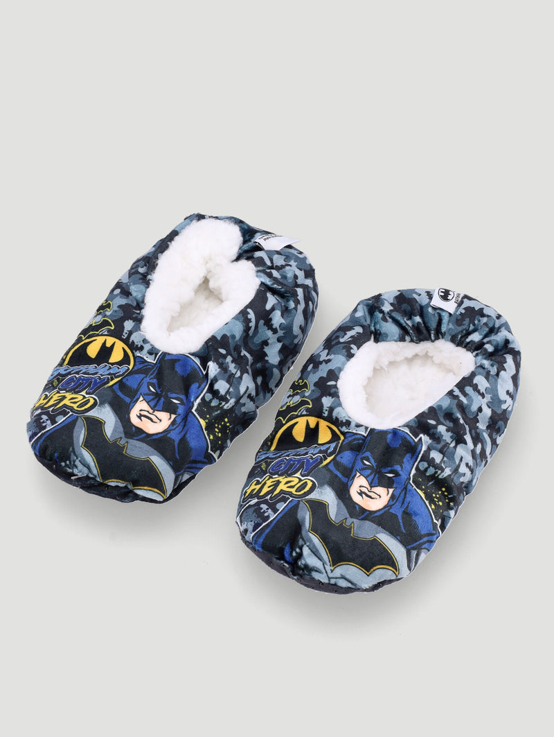 Pre-Boys Batman Sherpa Sock Shoe - Black