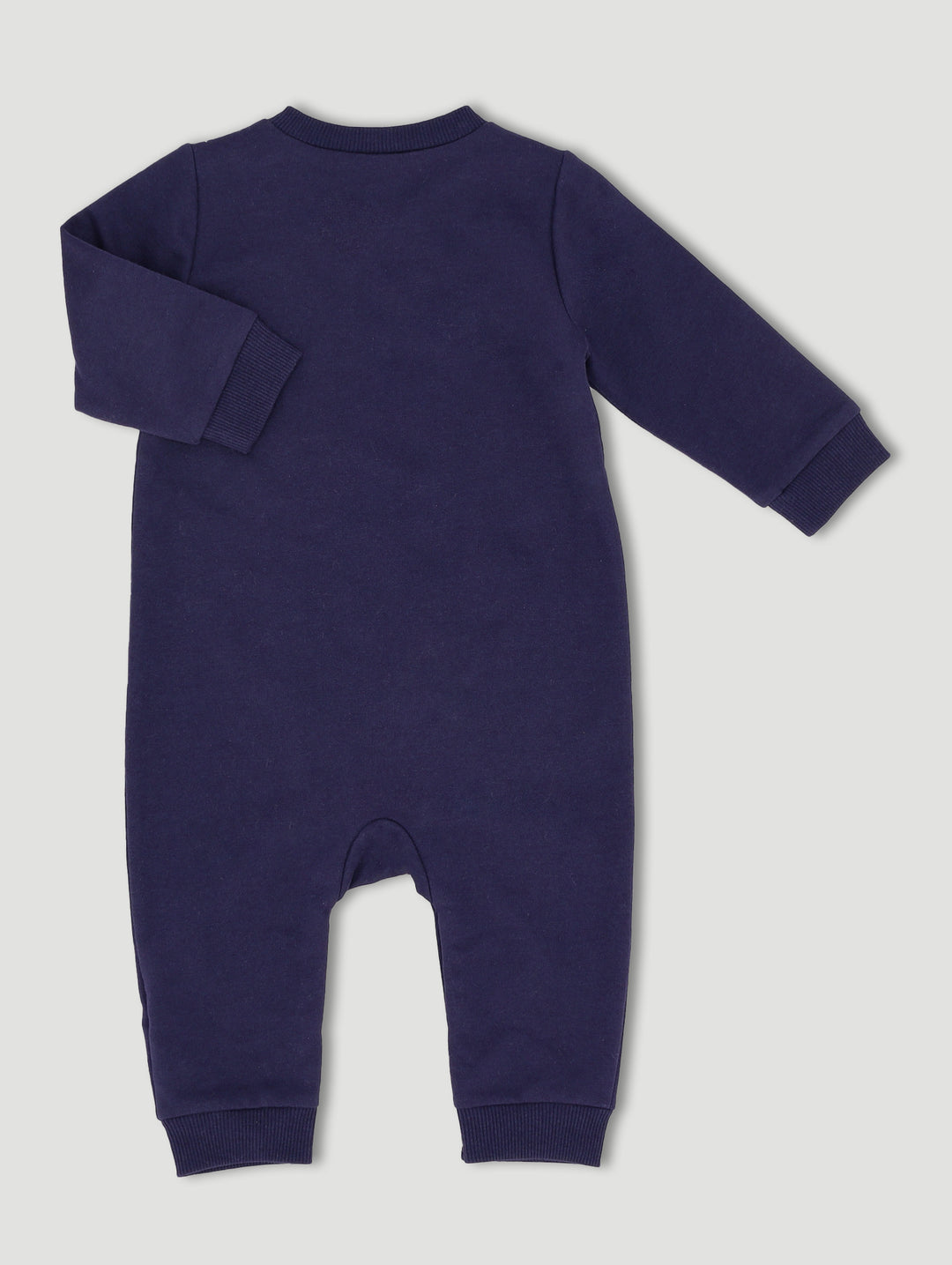 Baby Boys Elephant Brushed Fleece Sleepsuit - Navy