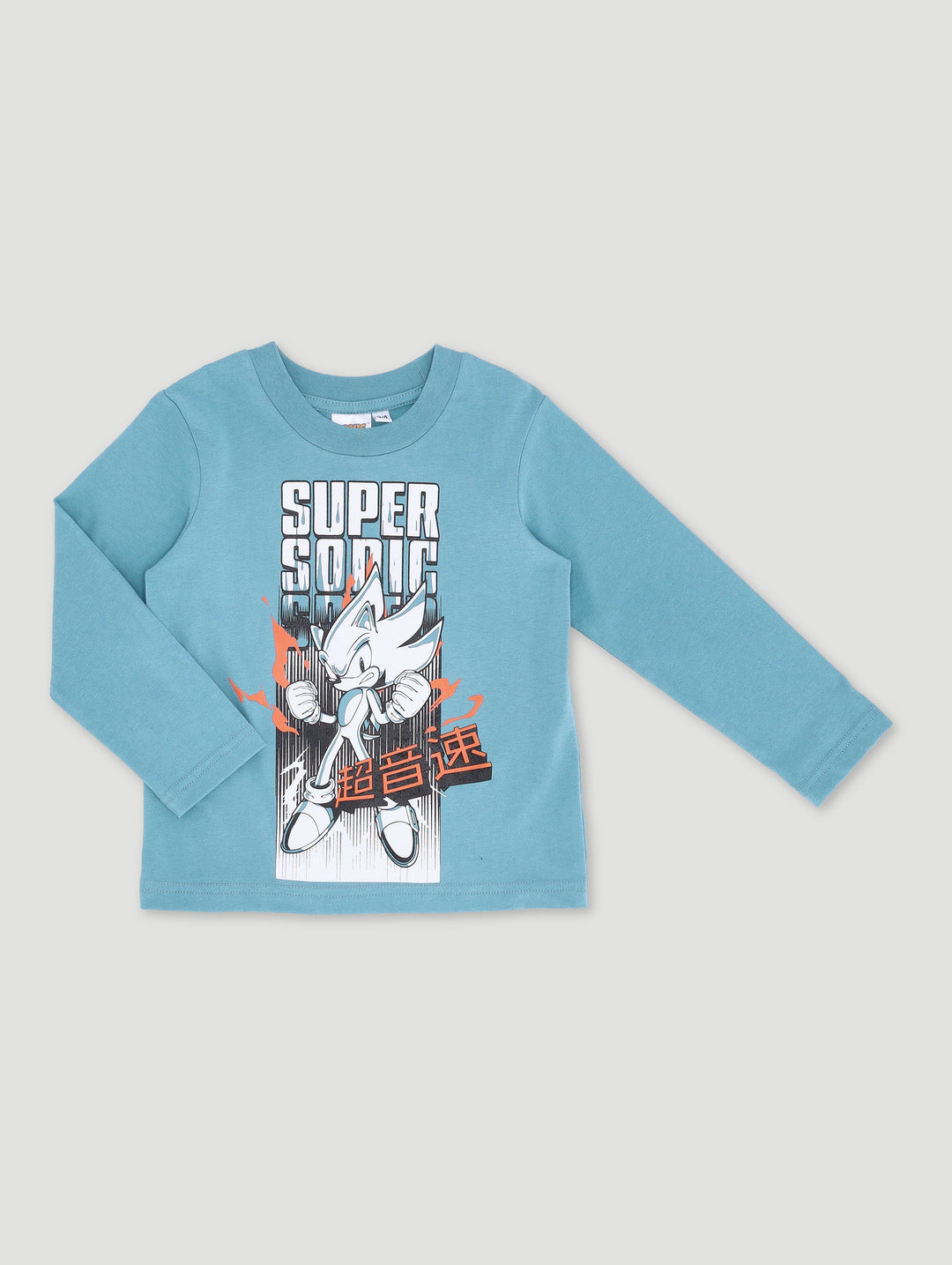 Pre-Boys Sonic Tee - Dusty Blue