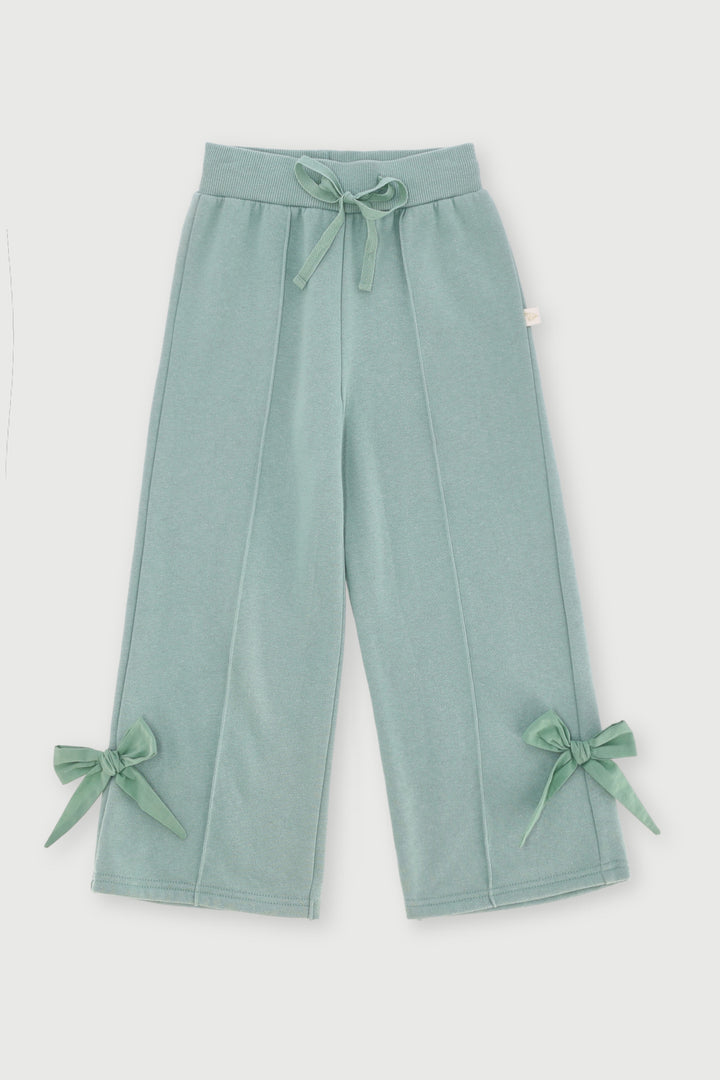 Pre-Girls Bow Jogger - Sage