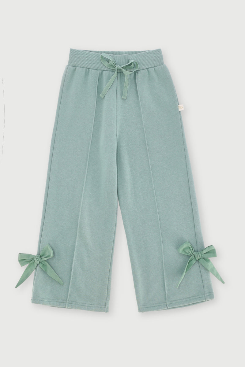 Pre-Girls Bow Jogger - Sage