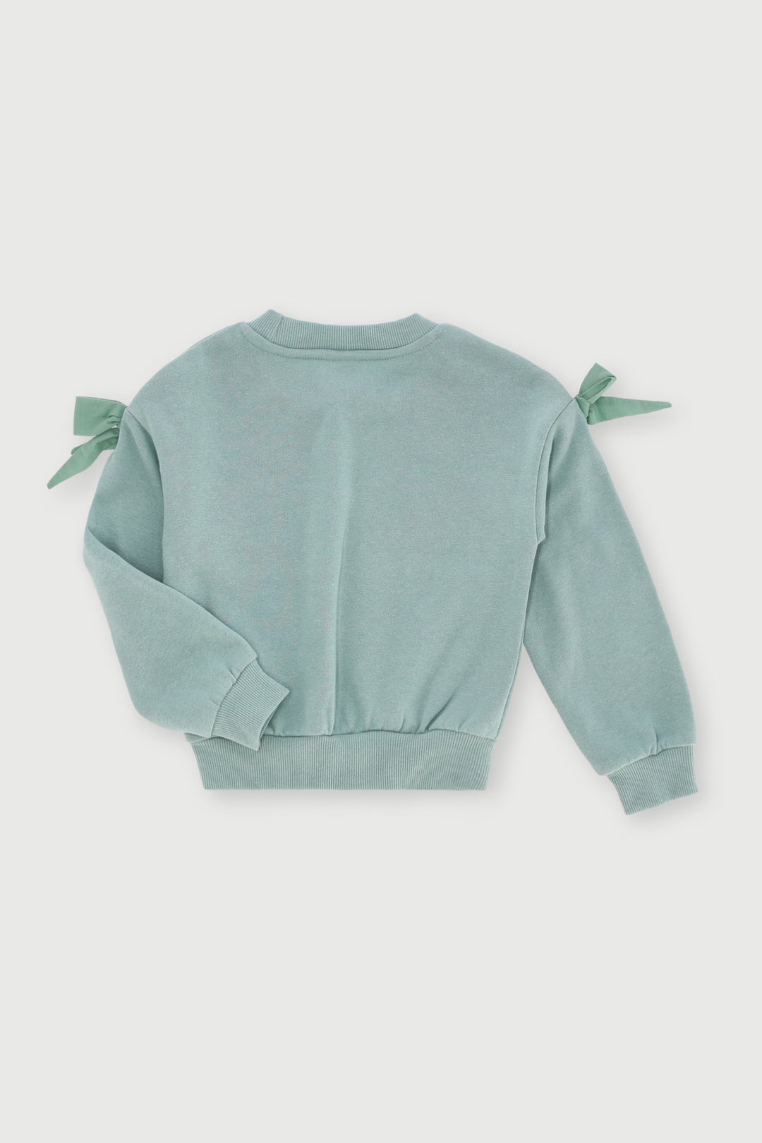 Pre-Girls Bow Sleeve Track Top - Sage