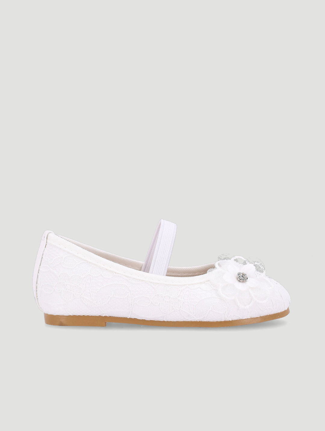 Pre-Girls Lace Occasion Pump - White