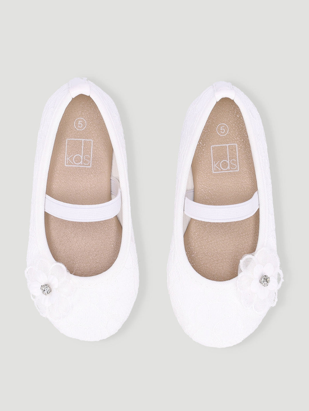 Pre-Girls Lace Occasion Pump - White