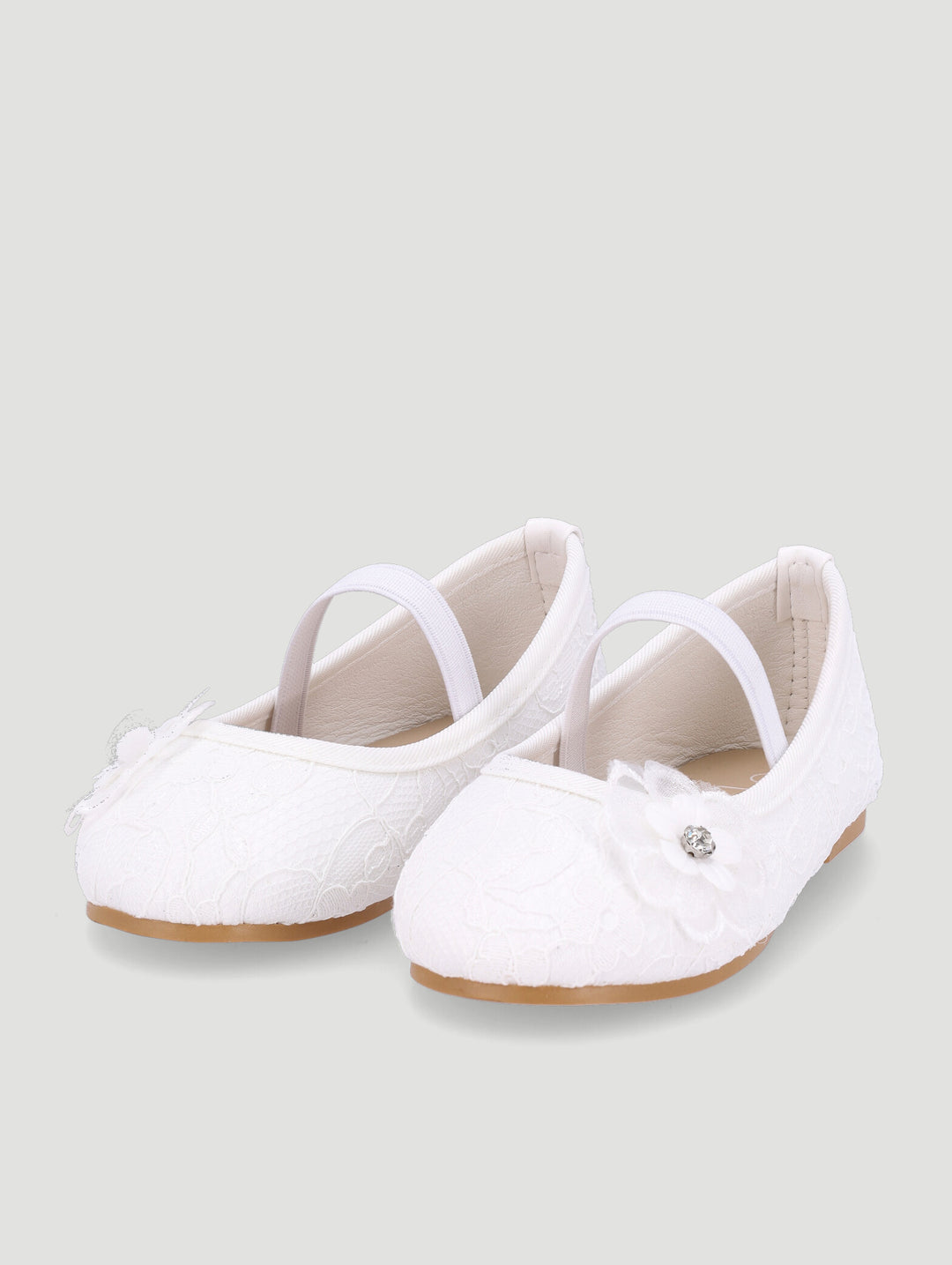 Pre-Girls Lace Occasion Pump - White