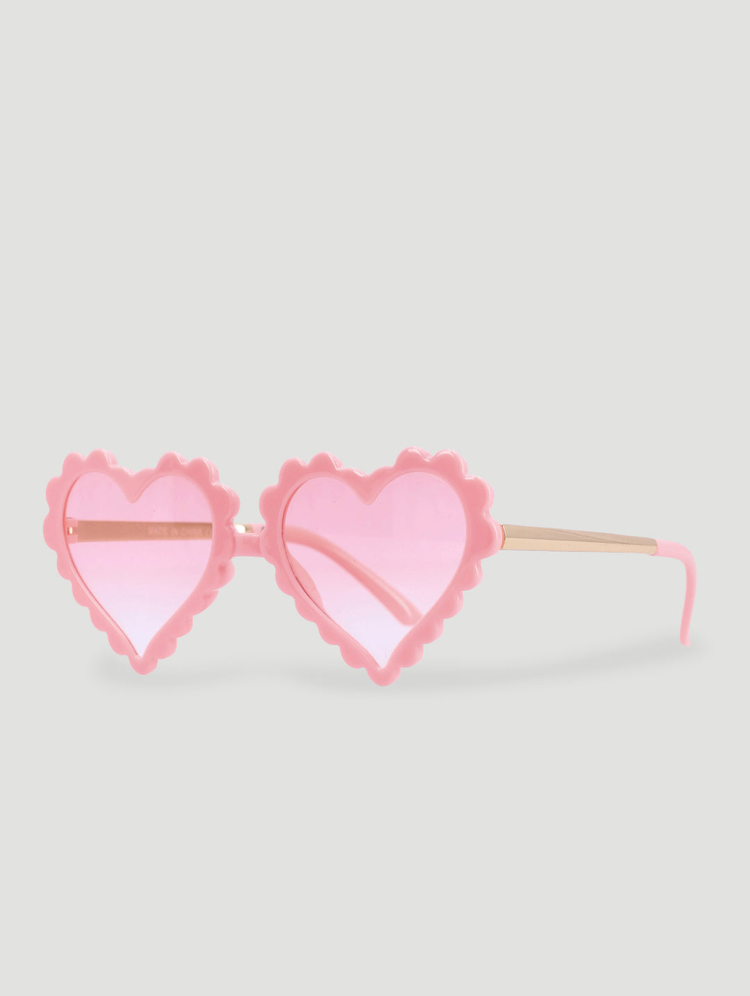 Pre-Girls Metal Heart Sunnies - Pink